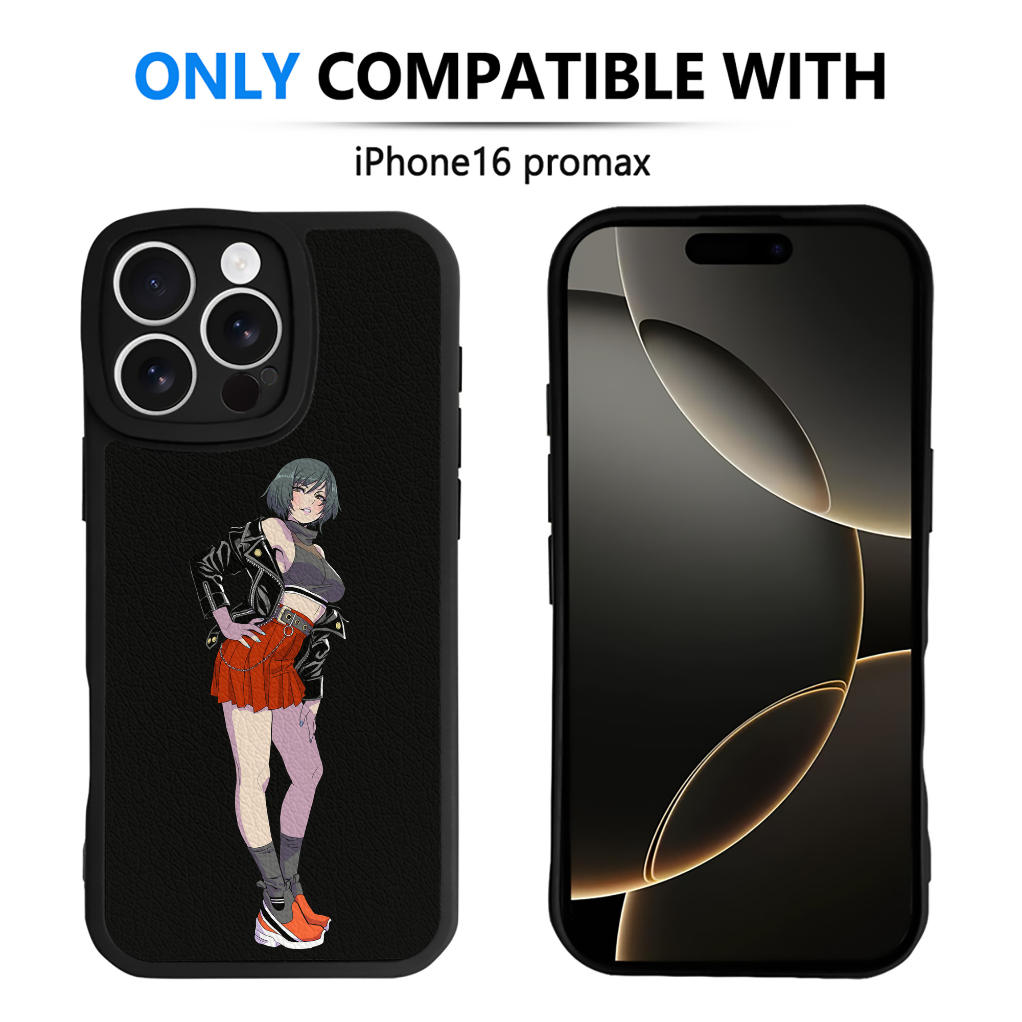 （画像用） 呪術廻戦 Jujutsu Kaisen 【iPhone 16シリーズ対応】シリコンスマホケース（レザー調） 材質：シリコン